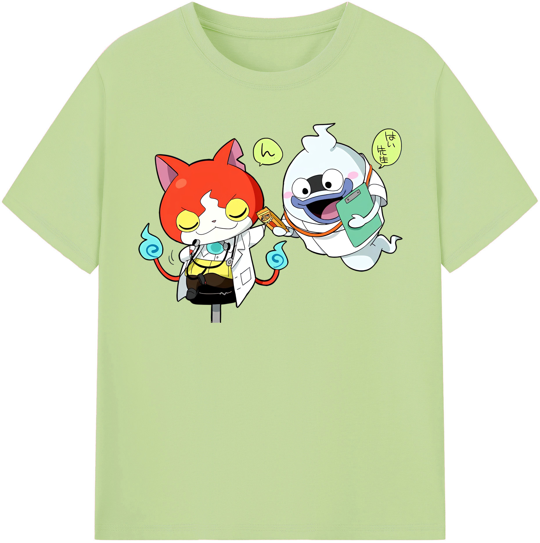 （画像用） 妖怪ウォッチ Yo-kai Watch 綿100％半袖Tシャツ（フロントプリント）